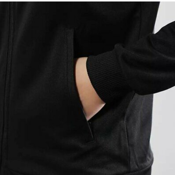 ADIDAS BLACK CLUB RUNNING TRACK JACKET - Picture 4 of 11